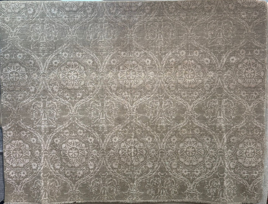 8'x10' Power-Loomed Transitional Style Ivory/Grey Area Rug – KB Rugs