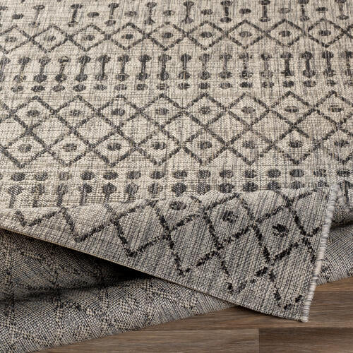 Livabliss Eagean Machine Woven Rug — Taupe / Charcoal | EAG-2334