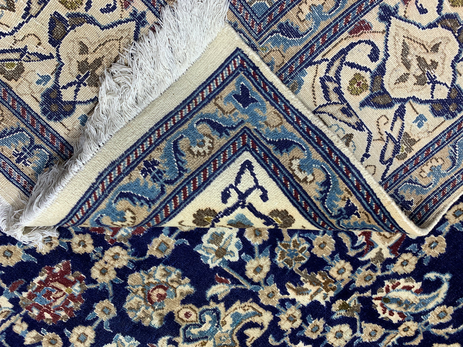 8'x10' Hand-Knotted Chobi Navy/Ivory Area Rug – KB Rugs