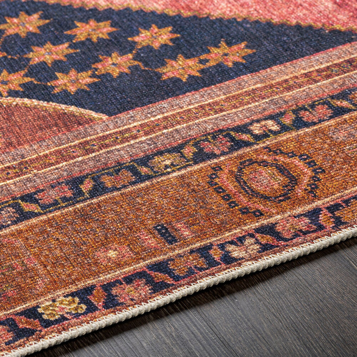 Amelie Machine Washable Rug — Rose / Burnt Orange | AML-2347