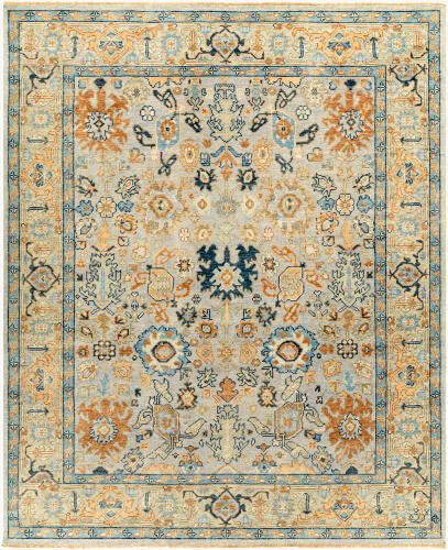Reign Handmade Wool Rug — Soft Blue & Sand | REG-2314 - performance