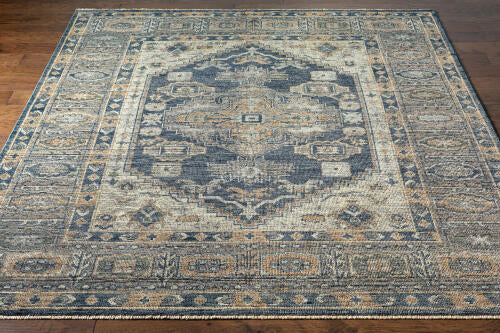 Reign Handmade Wool Rug — Navy / Taupe | REG-2309