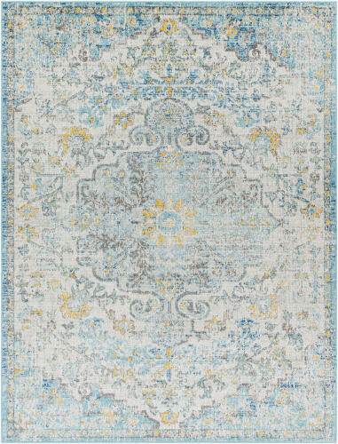 Livabliss Harput Machine Woven Rug — Blue / Gold | HAP-1065 - performance