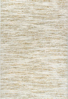 8'X10' High-Graded Polyester Abstract Modern Style Area Rug- Golden/Beige (Power-Loomed)