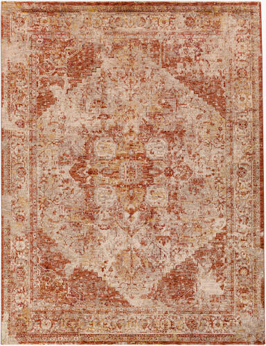 Livabliss Mirabel Machine Woven Rug — Dusty Coral / Beige | MBE-2304 - performance