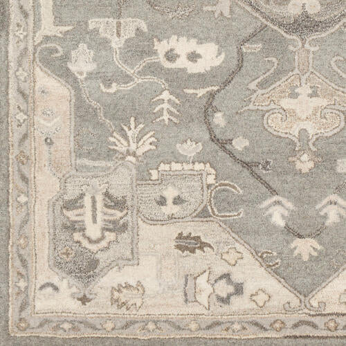 Caesar Handmade Wool Rug — Gray / Ivory | CAE-1196