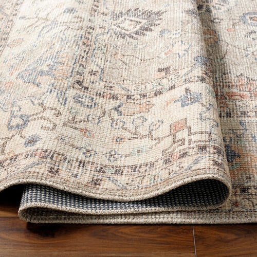 Davina Machine Woven Rug — Gray / Beige | BOCC-2302 - construction