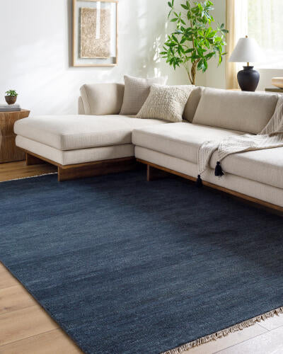 Epic Handmade Wool Rug — Navy | EPI-2311