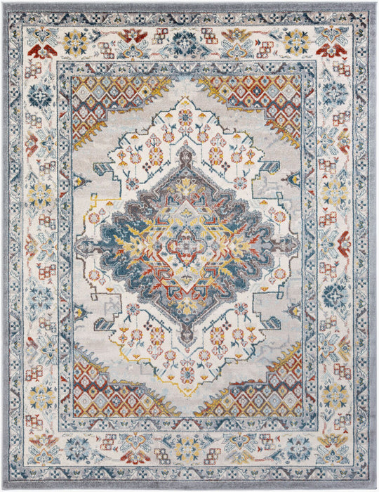 Ankara Machine Woven Rug — Gray / Ice Blue | AKR-2300