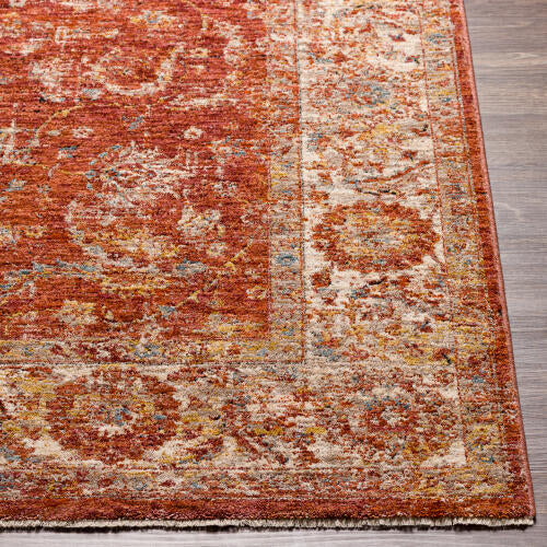 Livabliss  Mirabel Machine Woven Rug — Rust / Cream | MBE-2307