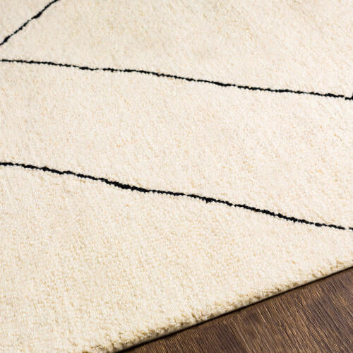 Arsenal Handmade Wool Rug — Cream / Black | ARL-2304