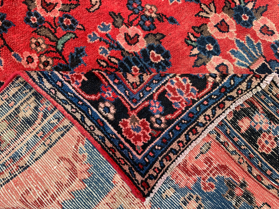 10'2 x 7'3 Hand-Knotted Persian Wool Rug - Coral Floral Medallion Design - KBHM-1000