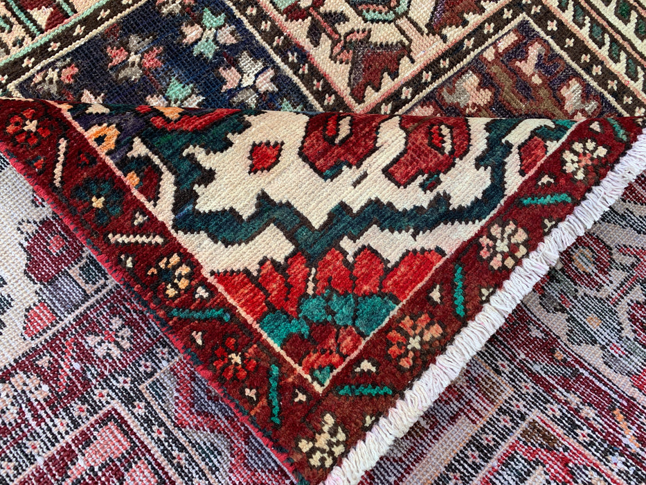 9'5 x 6'7 Hand-Knotted Persian Wool Rug - Multicolor Geometric Patchwork Design - KBHM-1006