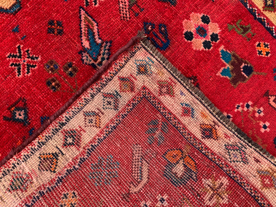 5'4 x 2'9 Hand-Knotted Persian Wool Rug - Red Tribal Pictorial Design - KBHM-1011