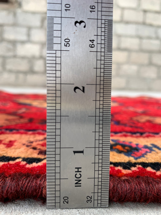 5'4 x 2'9 Hand-Knotted Persian Wool Rug - Red Tribal Pictorial Design - KBHM-1011