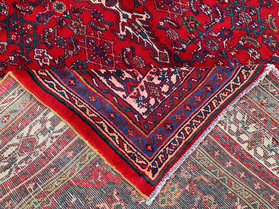 9'11 x 6'11 Hand-Knotted Persian Wool Rug - Red Medallion Design - KBHM-1016