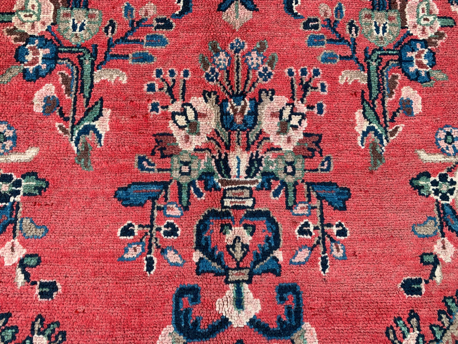 Hand-Knotted Persian Wool Rug 12'0 x 8'6 – Red, Blue & Ivory Traditional Medallion | KBHM-1081