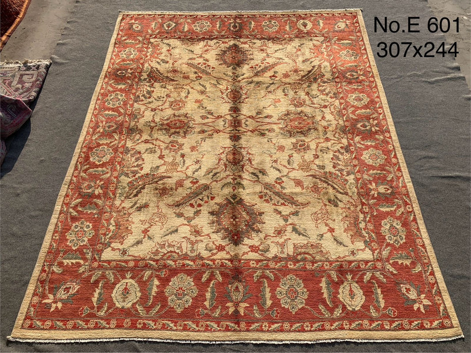 8’0″ × 10’1″ Hand-Knotted Oriental Wool Rug