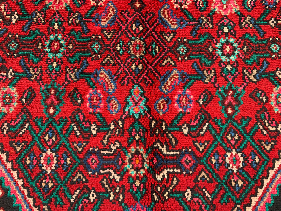 KBHM-1091 Hand-Knotted Persian Wool Rug – 10'0" x 7'0" Red, Blue & Ivory Traditional Area Rug