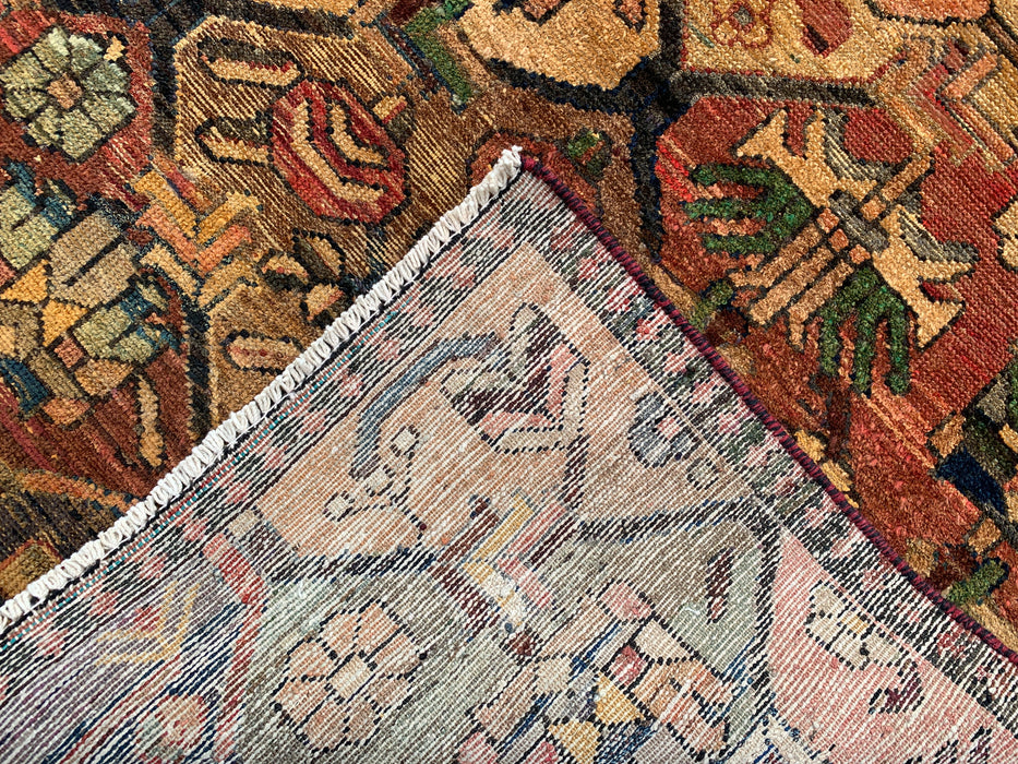 KBHM-1109 Hand-Knotted Persian Wool Rug – 5'6" x 3'3" Earth Tone Tribal Accent Rug