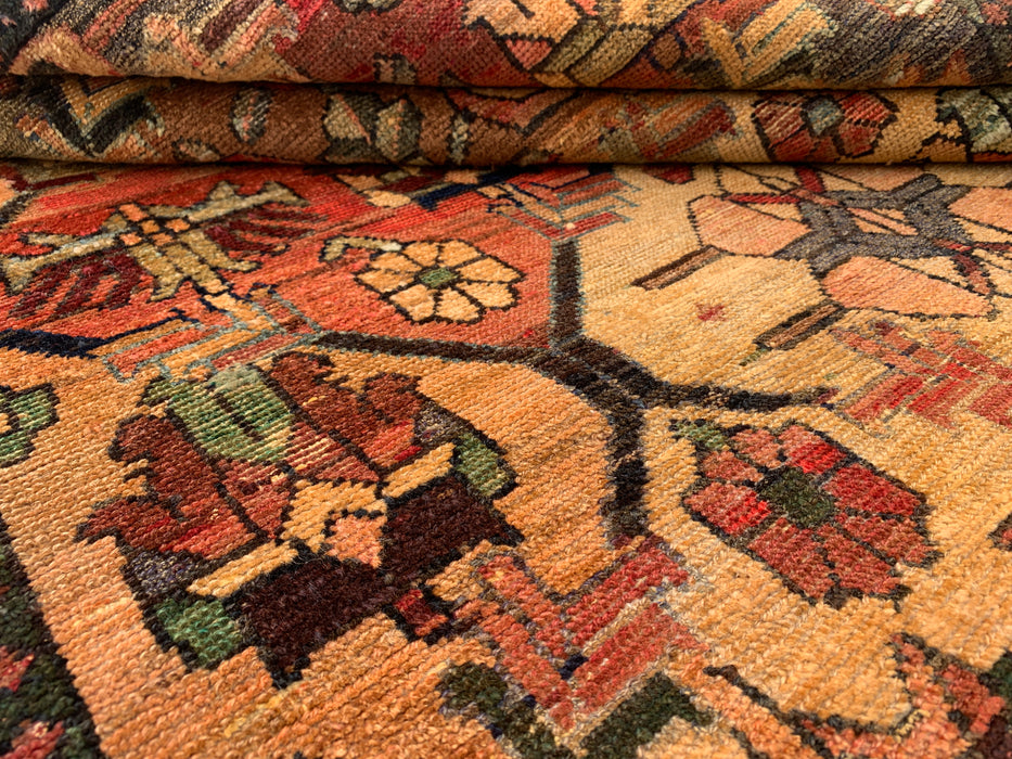 KBHM-1109 Hand-Knotted Persian Wool Rug – 5'6" x 3'3" Earth Tone Tribal Accent Rug