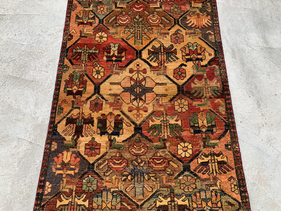 KBHM-1109 Hand-Knotted Persian Wool Rug – 5'6" x 3'3" Earth Tone Tribal Accent Rug