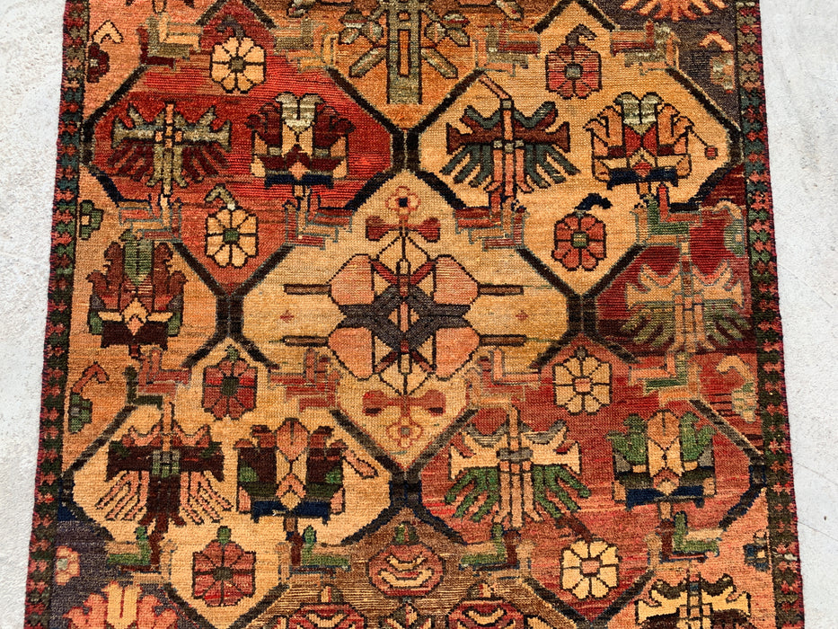 KBHM-1109 Hand-Knotted Persian Wool Rug – 5'6" x 3'3" Earth Tone Tribal Accent Rug