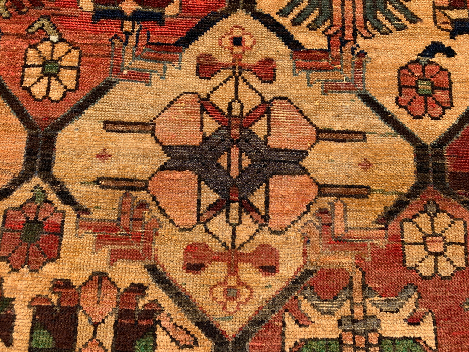 KBHM-1109 Hand-Knotted Persian Wool Rug – 5'6" x 3'3" Earth Tone Tribal Accent Rug