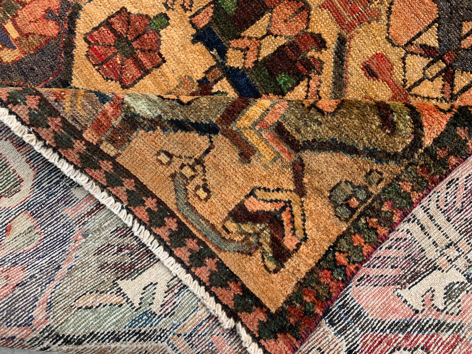 KBHM-1109 Hand-Knotted Persian Wool Rug – 5'6" x 3'3" Earth Tone Tribal Accent Rug