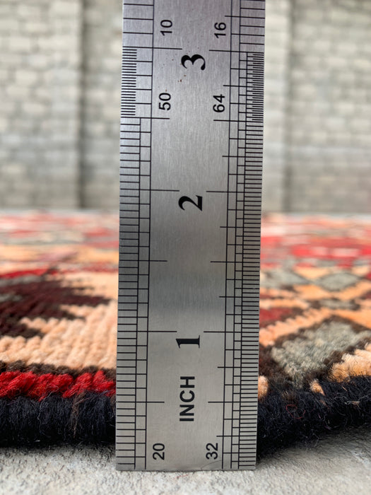 Hand-Knotted Persian Wool Rug 6'11 x 4'0 Gray Red Tribal Rug - KBHM-1110