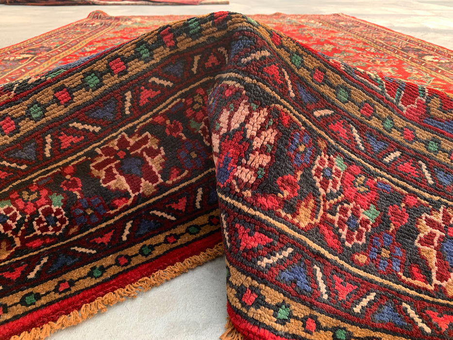 9'10 x 7'0 Red Blue Hand-Knotted Persian Wool Rug – KBHM-1122