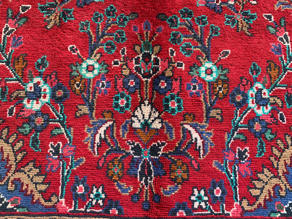 9'10 x 7'0 Red Blue Hand-Knotted Persian Wool Rug – KBHM-1122