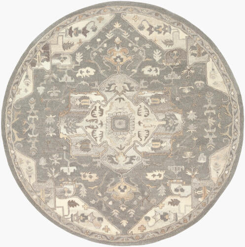 Caesar Handmade Wool Rug — Gray / Ivory | CAE-1196