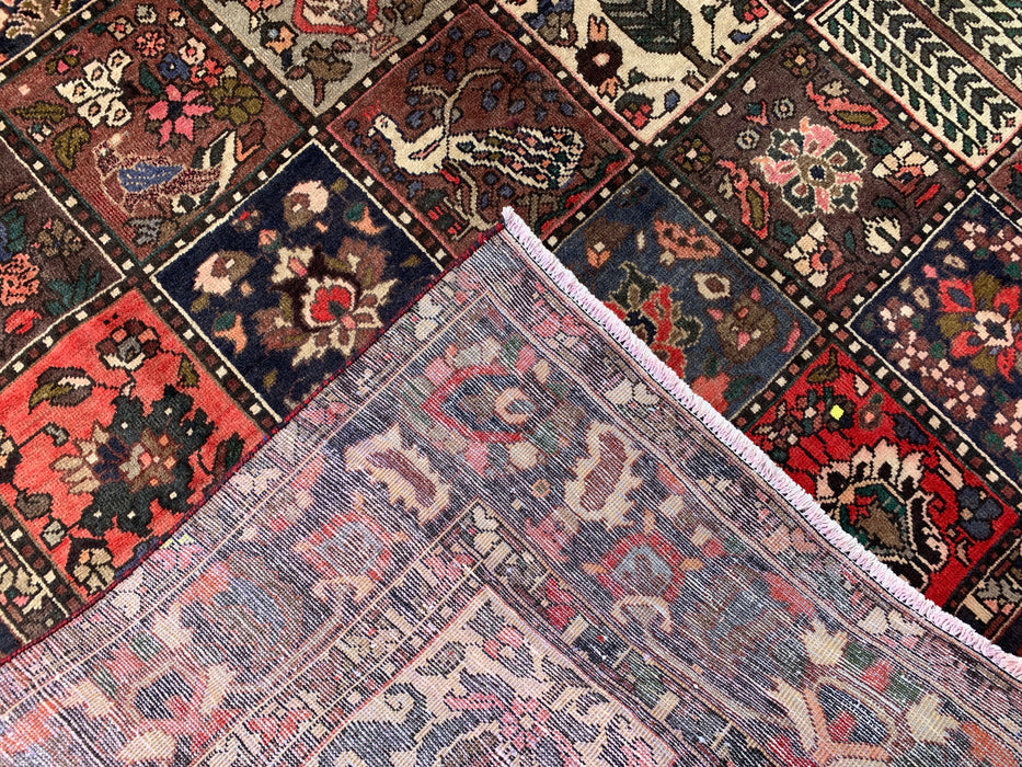 KBHM-1141 Hand-Knotted Persian Wool Rug – 10'1" x 6'8" Multicolor Garden Panel Area Rug