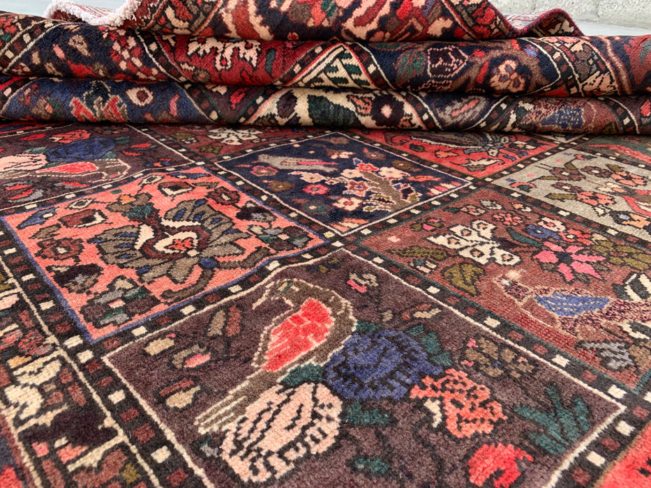 KBHM-1141 Hand-Knotted Persian Wool Rug – 10'1" x 6'8" Multicolor Garden Panel Area Rug
