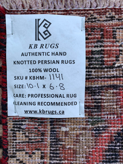 KBHM-1141 Hand-Knotted Persian Wool Rug – 10'1" x 6'8" Multicolor Garden Panel Area Rug