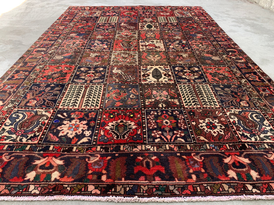 KBHM-1141 Hand-Knotted Persian Wool Rug – 10'1" x 6'8" Multicolor Garden Panel Area Rug