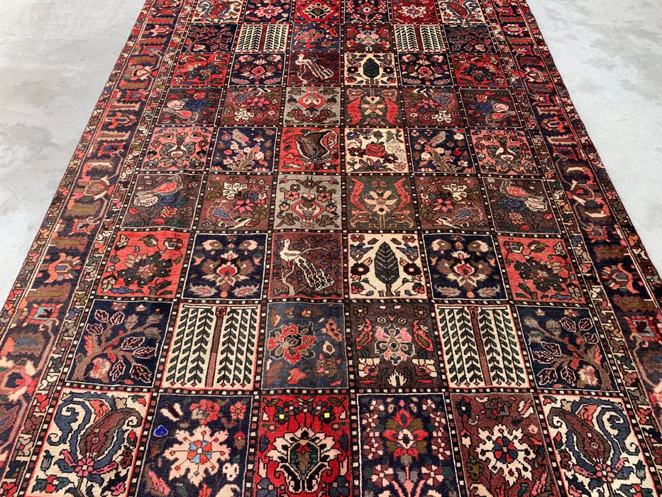 KBHM-1141 Hand-Knotted Persian Wool Rug – 10'1" x 6'8" Multicolor Garden Panel Area Rug