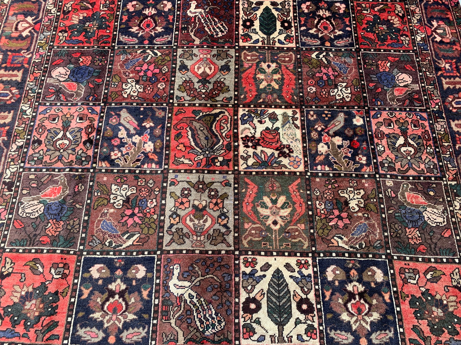 KBHM-1141 Hand-Knotted Persian Wool Rug – 10'1" x 6'8" Multicolor Garden Panel Area Rug