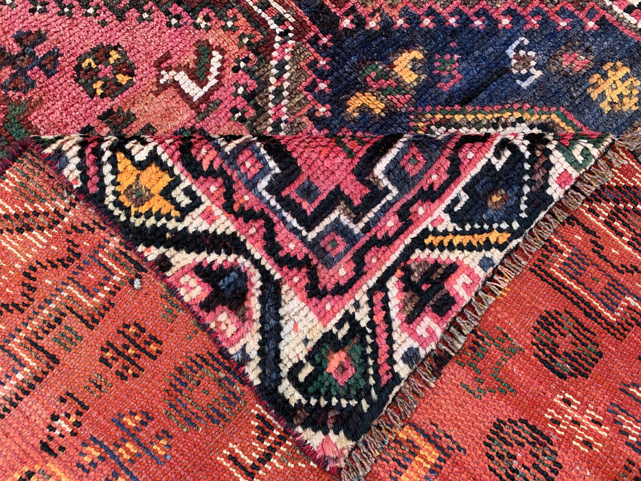 Hand-Knotted Persian Wool Rug 8'8 x 5'9 Pink Tribal Medallion Area Rug - KBHM-1168