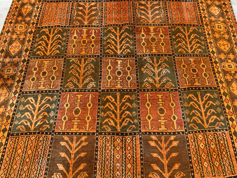 Handmade Persian Wool Area Rug 7x10 - Red Bakhtiari Persian Style Rug - Exact Size 10'2" x 6'7" - KBHM-1184