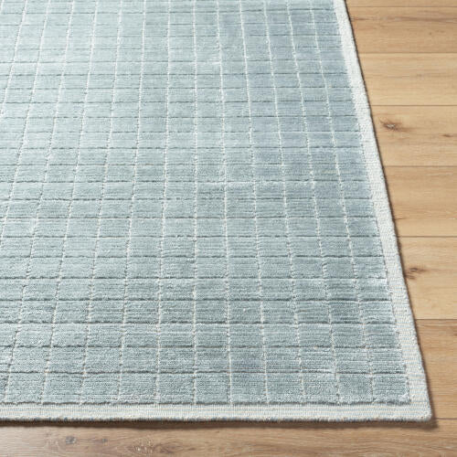 Carre Handmade Rug — Denim / Light Beige | CCR-2303