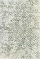 8'X10' High-Graded Polyester Transitional Style Area Rug- Green/Grey (Power-Loomed)