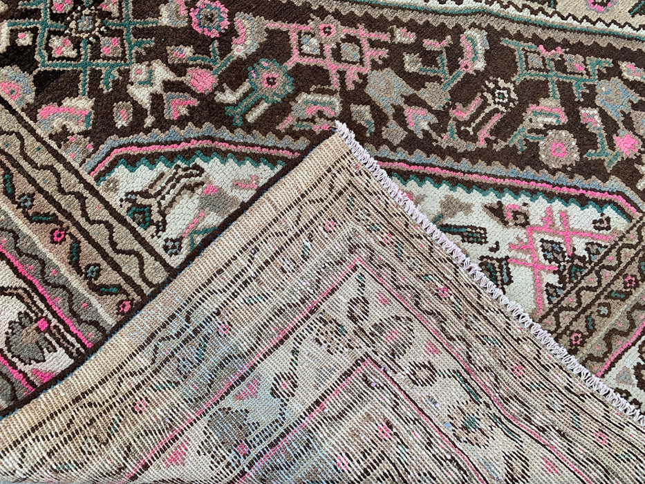 KBHM-1209 Hand-Knotted Persian Wool Rug – 10'1" x 8'7" – Beige, Brown & Soft Pink