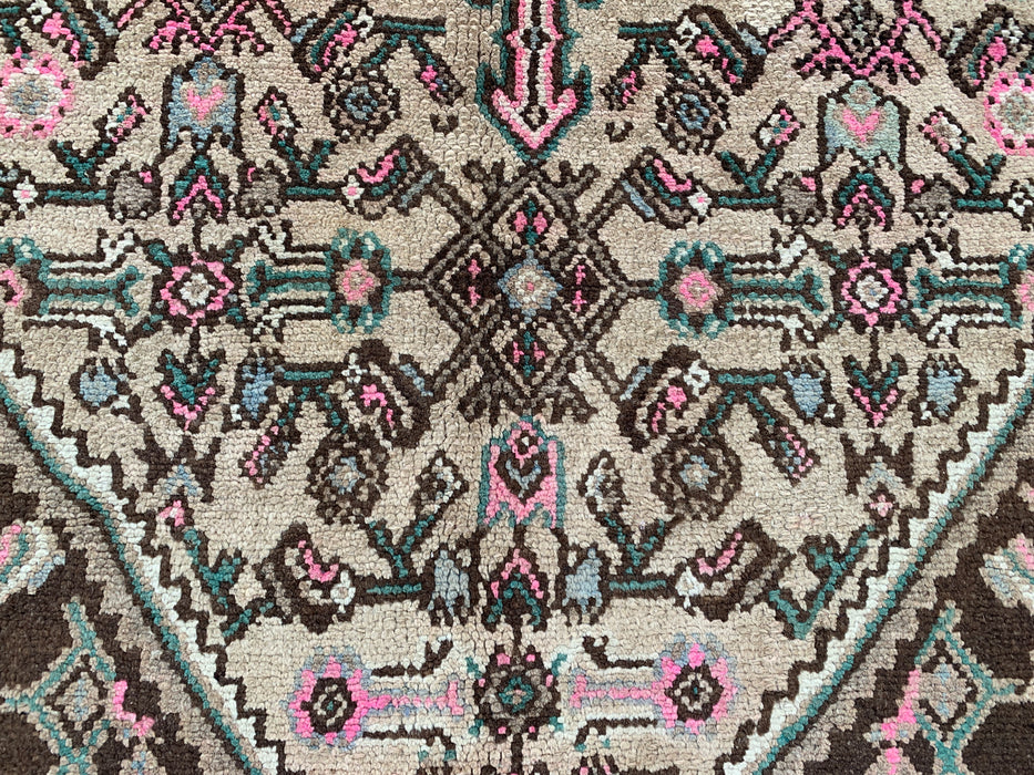KBHM-1209 Hand-Knotted Persian Wool Rug – 10'1" x 8'7" – Beige, Brown & Soft Pink