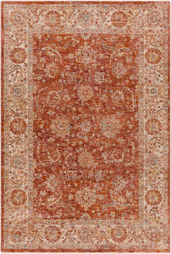 Livabliss  Mirabel Machine Woven Rug — Rust / Cream | MBE-2307 - performance