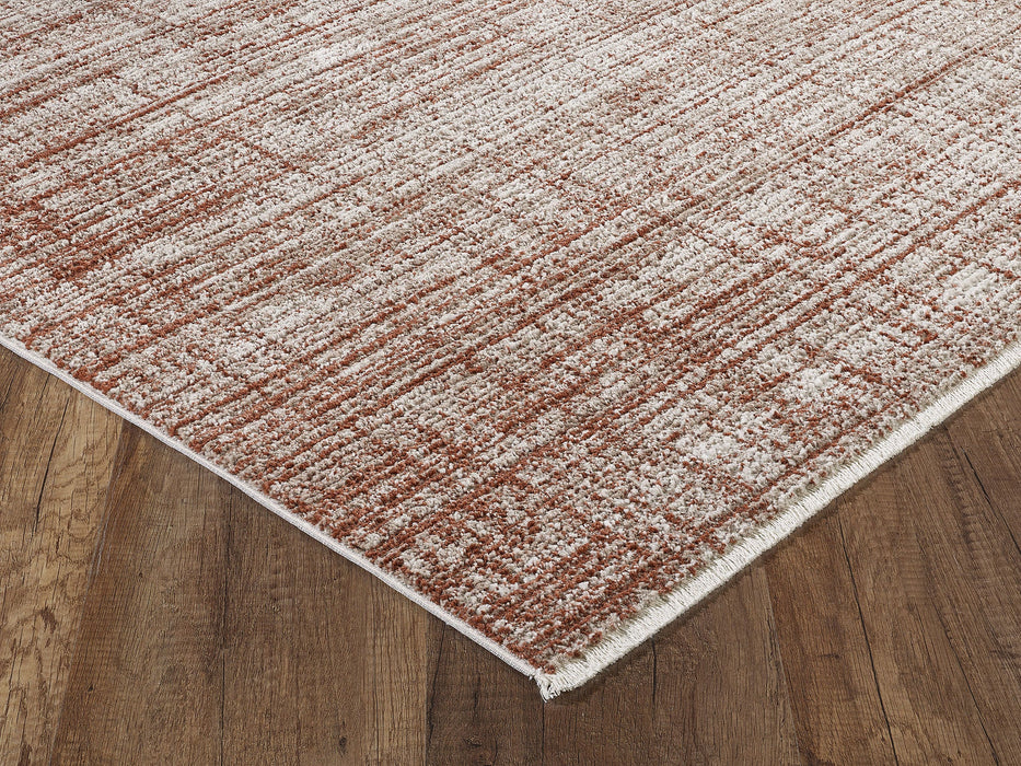 5'X8' High-Graded Polyester Modern Abstract Style Area Rug- Grey/Ivory (Power-Loomed) (Copy)