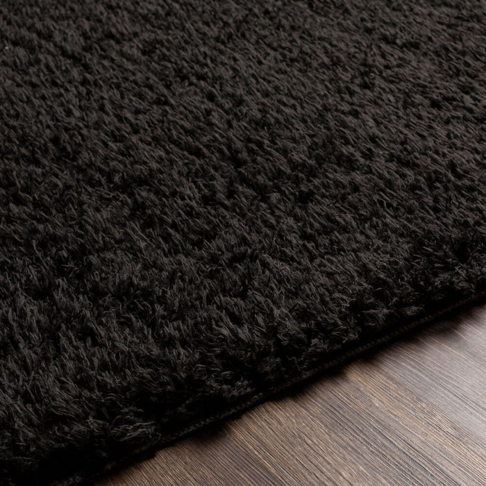 Angora Machine Woven Rug — Black | ANG-2306