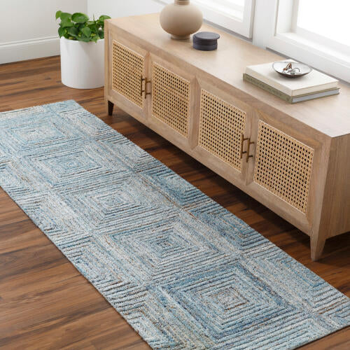 Calgary Handmade Rug — Denim / Sky Blue | CGR-2301