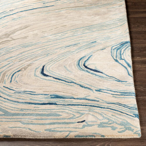 Kavita Handmade Rug — Ice Blue / Oatmeal | KVT-2308